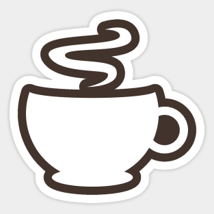 Minimal Coffee Cup Sticker